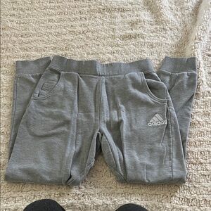 Adidas Girls Charcoal Joggers